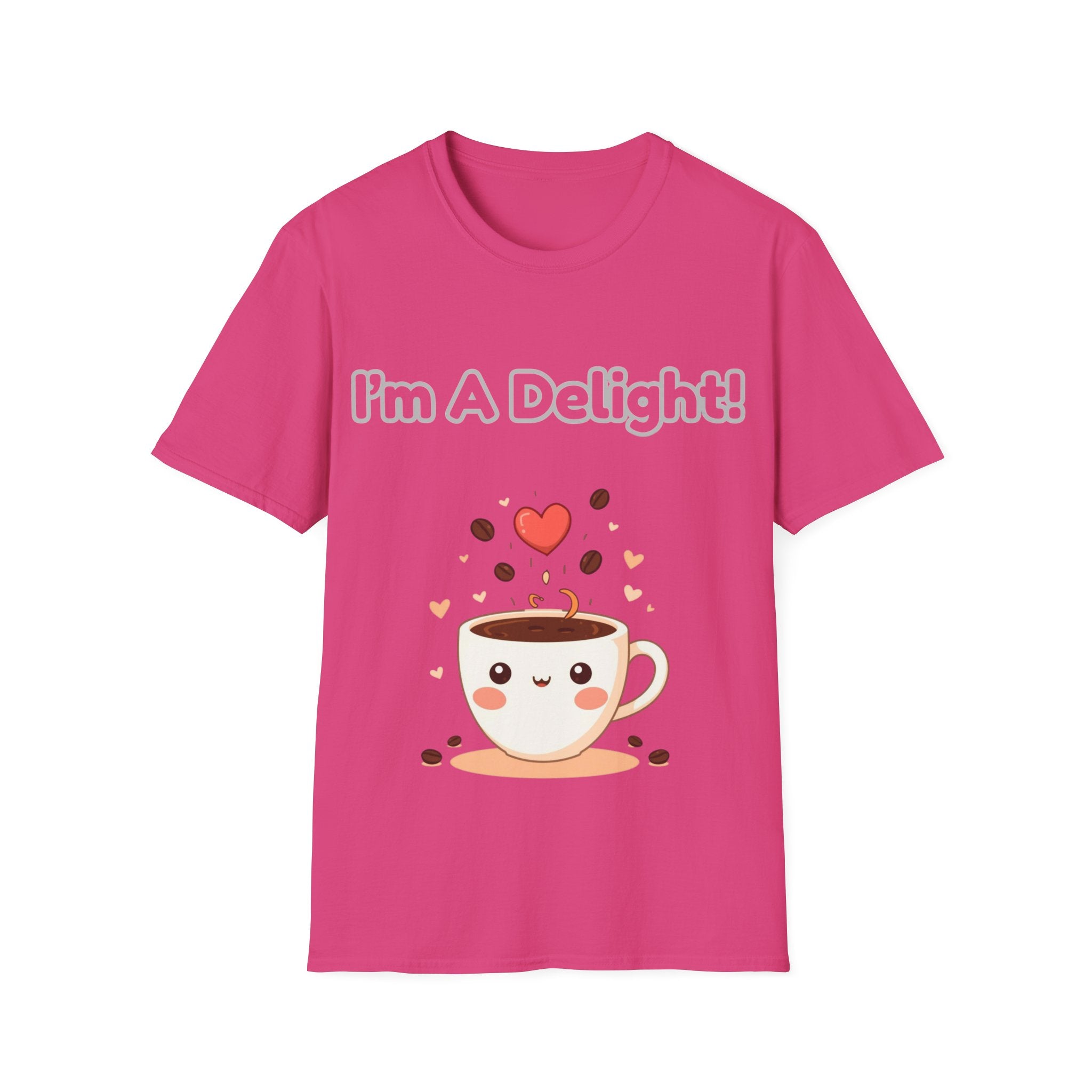 Coffee Cup T-Shirt — "I'm A Delight!" Cute Kawaii Coffee Tee